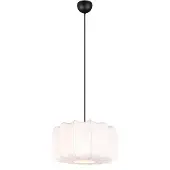 TRIO Japandi Pendellampa Svart med Vit 40cm - Madleine