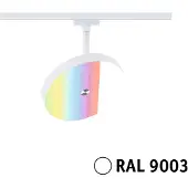 Paulmann URail Smart-LED-spot Hildor, signalvit, ZigBee dimbar, Vitt / opal, Vardagsrum / matsal, Syntetmaterial, Modern