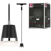 Paulmann Cone Högvolt-skensystem, Pendellampa URail GU10 10 W Svart (matt)