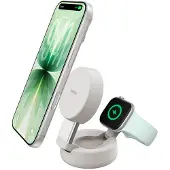 Belkin induktionsladdare 25 W UltraCharge Pro WIZ043kqSD Utgångar Magnetanslutning Beige