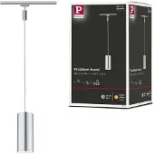 Paulmann Barrel Högvolt-skensystem URail LED fast installerad 6 W LED Krom (matt)