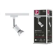 Paulmann 953.33, Skena för spotlight, GU10, 230 V, Krom, Vit