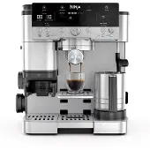 Ninja ES601EU, Espressomaskin, 2 L, Kaffebönor, Inbyggd kvarn, 1650 W, Svart, Rostfritt stål