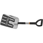 Fiskars 1000740, Snöskyffel, Gjuten aluminium, Plast, Svart, Grå, Orange, Torg, D-formad, 750 g