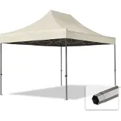 TOOLPORT 3x4,5 m snabbtält, Premium stål, champagne