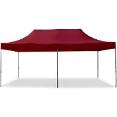 TOOLPORT 3x6 m snabbtält, Premium stål, röd