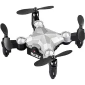 Reely Suitcase mini drone Quadrocopter RtF Nybörjare, Kameraflygning Silver-svart