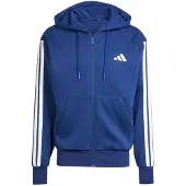 Adidas Essentials 3 Stripes Fleece Sweatshirt Med Dragkedja