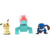 Pokémon Mimikyuporygon And Croagunk Pkw4091 Figur