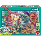 Schmidt Pussel Små dinosaurer, stora äventyr 100 bitar Schmidt