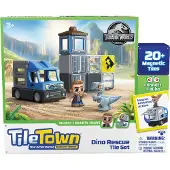 Tile Town Jurassic World Dino Räddning, Magnetiskt byggset 22 delar