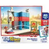 Tile Town Brandstation, Magnetiskt Byggset 46 delar