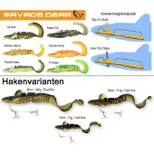 Savage Gear 3d Burbot Fast Sinking Mjukt Bete 75g 250 Mm