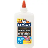 ELMER'S Elmers vita PVA -lim | 225 ml | Tvttbar och barnvnlig | Perfekt fr att gra slem och hantverk