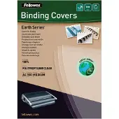Fellowes Inbindningsomslag A4 200 mik. transparent| Earth Series 100st