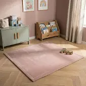 Little Olly Fyrkantig lekmatta | Jip rosa hos Volero | 120x120cm | Polyester | Enfärgad | Fyrkantig | Plattvävd