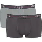 Sloggi Boxershorts 'Men Start' antracit / ljusgrå / röd