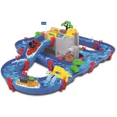 Aquaplay Vattenbana - 70 Delar - 126x88 cm - Bjergsø - - One Size - Leksaker