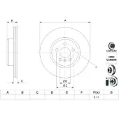 Bosch Bromsskiva 0 986 479 F56