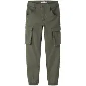 Name it Cargo Byxor - NitBamgo - Noos - Deep Lichen Green - - 9 år (134) - Byxor - Bomull