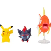 Pokémon battlefigur 3 PK Pikachu/Magikarp/Zorua