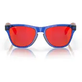 Oakley - Solglasögon - Frogskins XXS Crystal Blue Prizm Ruby för Unisex - Blå