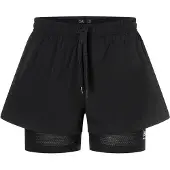 Super.natural Women's Double Layer Shorts Jet Black