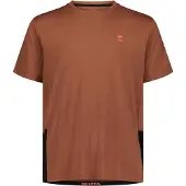 Mons Royale - MTB-kläder - Tarn Merino T-Shirt M Cinnamon/Black för UnisexNylon - Storlek L - Brun