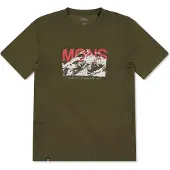 Mons Royale - Vandringskläder - Icon Merino T-Shirt Dark Olive för UnisexNylon - Storlek L - Khaki