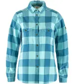 Fjällräven - Övik Heavy Flannel Shirt W Dawn Blue Breeze Blue för UnisexBomull - Storlek L - Blå