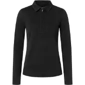 Super.natural Lux Zip Slim Fit Pikétröja Med Lång ärm