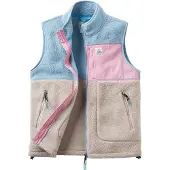 Passenger - Varumärken - Fairbanks Recycled Sherpa Gilet W Faded Denim Simply Taupe för UnisexUll - Storlek L - Beige