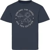 Didriksons T-shirt - Nyskick - Marinblå m. Tryck - - 100 - T-shirt
