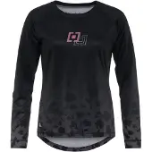Horsefeathers Deco Long Sleeve Jersey black/cheetah, M