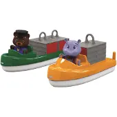 Aquaplay Container- & Transportbåt + Figurer