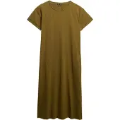 Superdry för kvinnor. W8011868A Klänning Tone grön (M), Casual, Bomull, Kort ärm