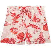 Superdry för kvinnor. W7110497A Strandshorts med tryck röd (M), Casual, Bomull