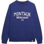 Superdry för män. M2014473A Sudadera Merchant Vintage blå (M), Casual, Bomull