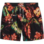 Superdry för män. M3010264A Hawaiian Print 16 svart baddräkt (XL), Strandkläder, Återvunnen polyester