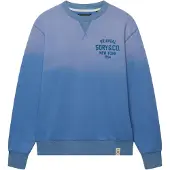 Superdry för män. M2014563A Blå Block Text-tröja (XXL), Casual, Bomull