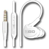 2GO In-Ear Sport-Headset Active m. Ruf In-ear headset Vit