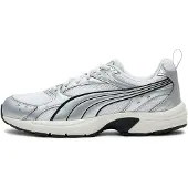 Puma Låg sneaker 'Milenio Tech' silvergrå / svart / vit
