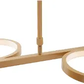 QAZQA Modern pendellampa guld inkl LED 3-stegs dimbar 3-ljus - Vivé