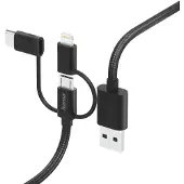 Ginza.se HAMA Multi Charging Cable 3-in-1 Black 1.5m