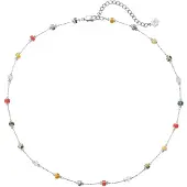 Hey Happiness Halsband 'Earth Glow' silver