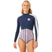 Rip Curl G-bomb 1.5 Mm Good Spring Långärmad Shorty Med Dragkedja Bak För Dam