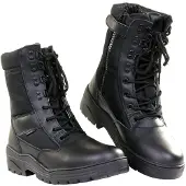 101 Inc Fostex Sniper Boots Side Zip (Färg: Svart, Storlek: 44)