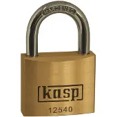 Kasp K12520A4 Hänglås 20 mm Lika låsning Guldgul Nyckel