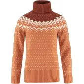 Fjällräven Women's Övik Knit Roller Neck Desert Brown-Autumn Leaf