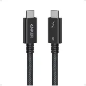 Anker USB-C till USB-C Thunderbolt 5-kabel 0,5 m svart